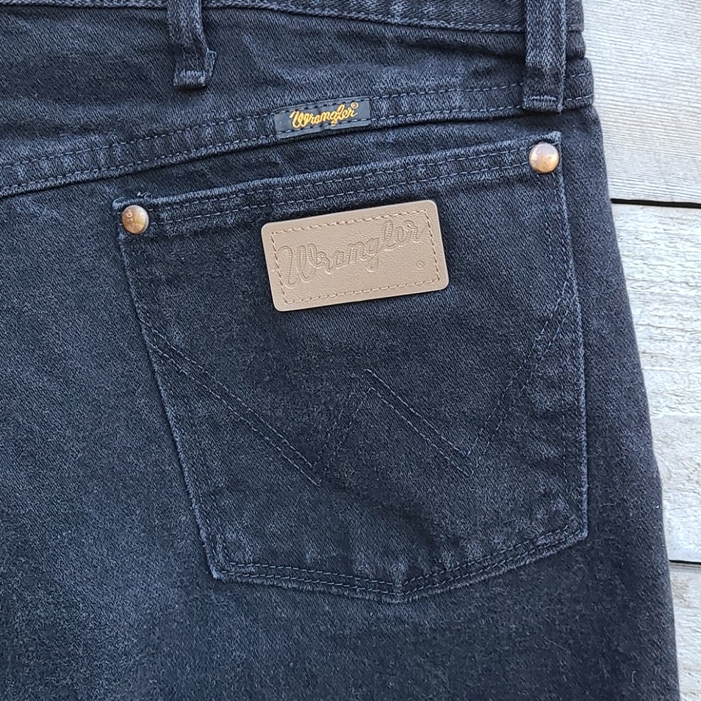 Men's Black Wrangler Jeans Size 40x34 - Picture 4 of 8